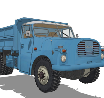 超精细汽车模型 复古卡车 (2)